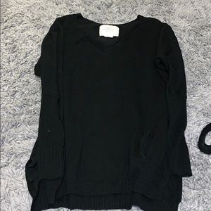 Black Sweater with Pockets